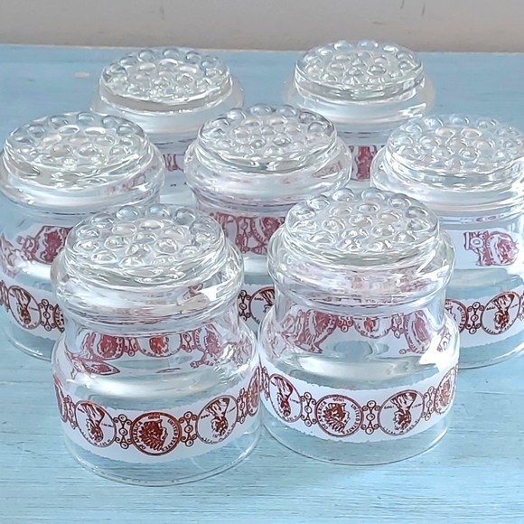 Vintage Copper Coin Rocks Glasses Libbey - Picture 3 of 7